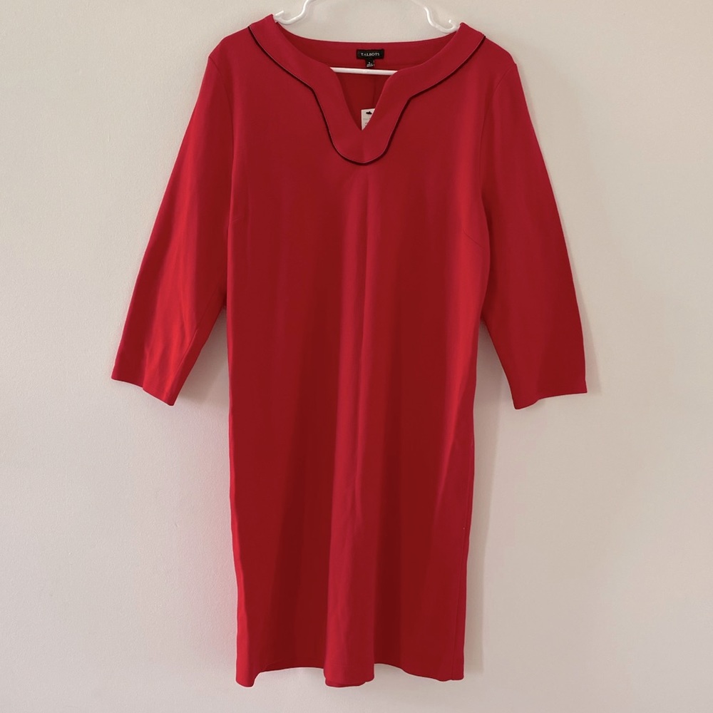 Red Talbots Dress NEW